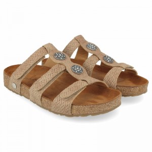 Haflinger Alice Sandalen Damen Grau Braun | TDW145268