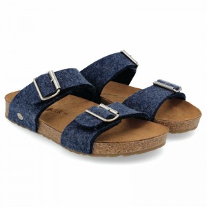 Haflinger Anabel Clogs Herren Blau | DHG683427