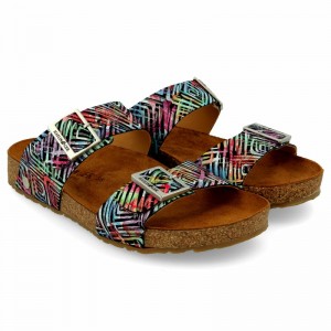Haflinger Andrea Sandalen Damen Rosa Mehrfarbig | FMJ492806