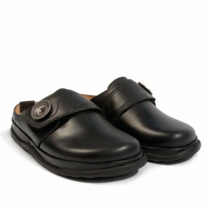 Haflinger Charlotte Clogs Herren Schwarz | YLX246897