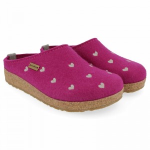 Haflinger Cuoricini Hausschuhe Herren Schwarz | INV691302