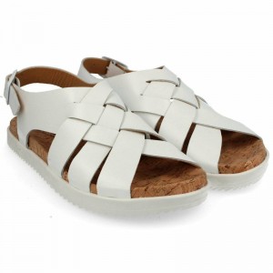 Haflinger Elba Sandalen Herren Weiß | JCS847521