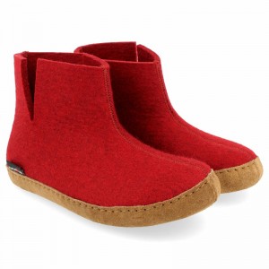 Haflinger Emils Bootie Clogs Damen Grau | KBQ126847