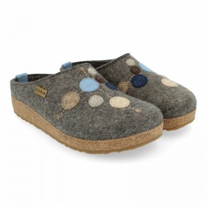 Haflinger Faible Hausschuhe Herren Grau | WED964283