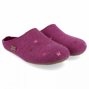 Haflinger Farfalline Hausschuhe Damen Grau | QZA891574