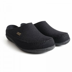 Haflinger Fletcher Hausschuhe Damen Schwarz | SGI130678