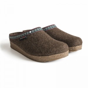 Haflinger Gz Clogs Damen Schokolade | SIA612348