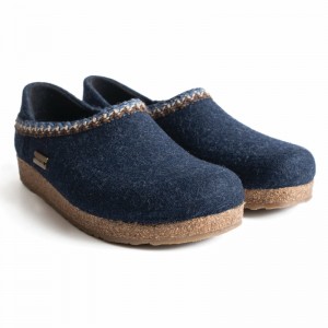 Haflinger Gzh Zigzag Clogs Damen Grau | FZQ934715