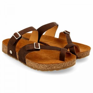 Haflinger Hedda Sandalen Damen Braun | ILQ027459