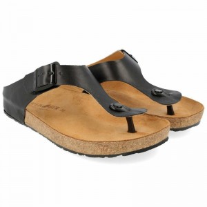 Haflinger Memphis Sandalen Damen Schwarz | AYO432096