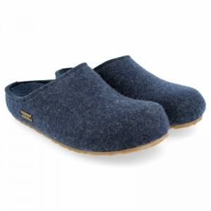 Haflinger Michl Clogs Damen Blau | GRB594637