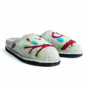 Haflinger Olivia Hausschuhe Damen Grau | MVC716845