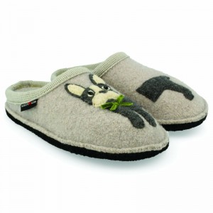 Haflinger Puppy Hausschuhe Damen Hellgrau | UHX903526