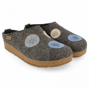 Haflinger Radius Clogs Herren Grau | UDY215963