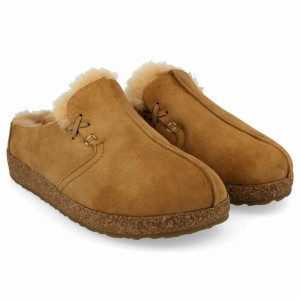 Haflinger Saskatchewan Clogs Damen Braun | GQA615739