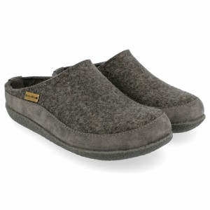 Haflinger Skane Hausschuhe Herren Grau | SOM579401