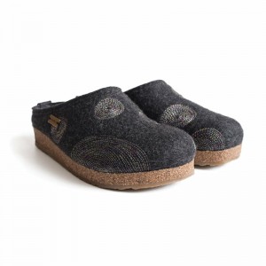 Haflinger Spirit Hausschuhe Herren Grau | NGI809154
